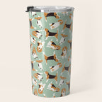 beagle scatter mint Travel Mug Gallery Image 3