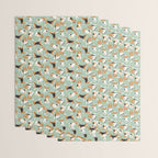 beagle scatter mint Wrapping Paper Gallery Image 3