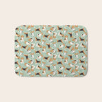 beagle scatter mint Bath Mat Gallery Image 1