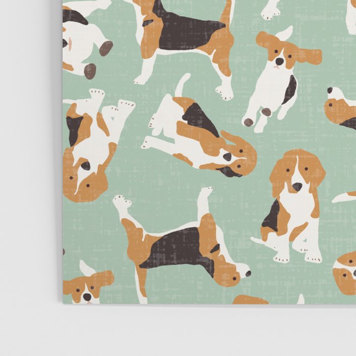 beagle scatter mint Poster Gallery Image 3