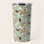 beagle scatter mint Travel Mug Gallery Image 1