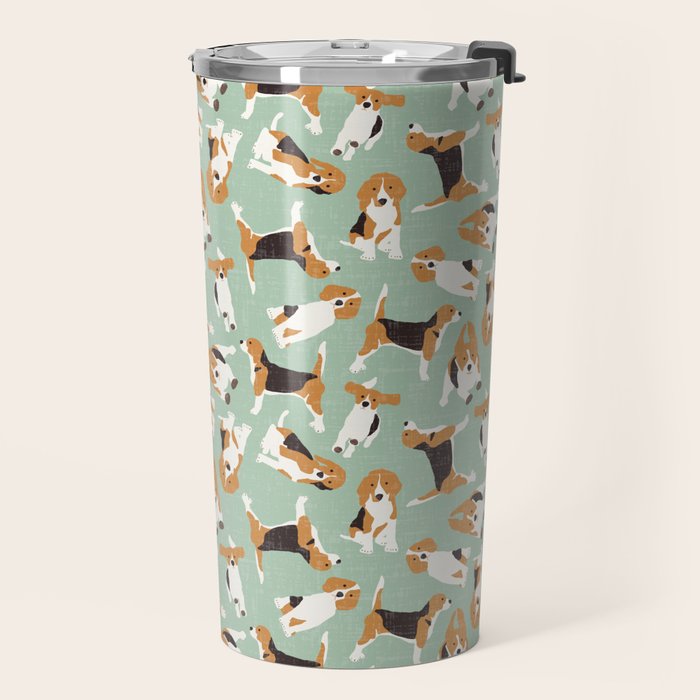 beagle scatter mint Travel Mug Gallery Image 2