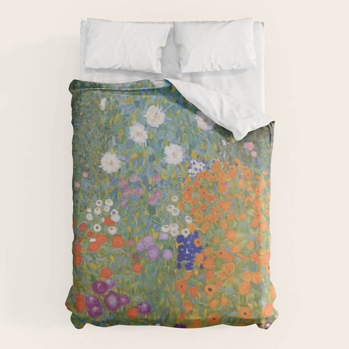 Bauerngarten by Gustav Klimt, 1907 Duvet Cover Gallery Image 6