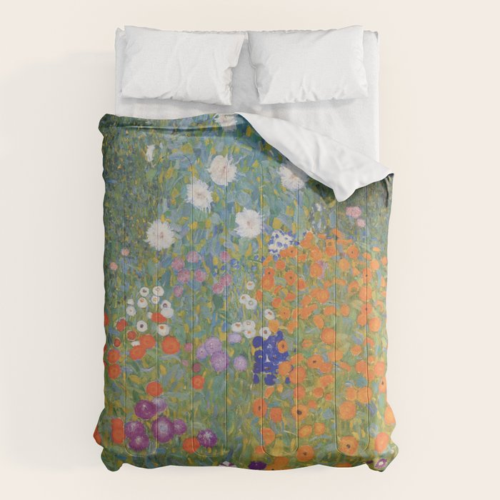 Bauerngarten by Gustav Klimt, 1907 Comforter Gallery Image 6