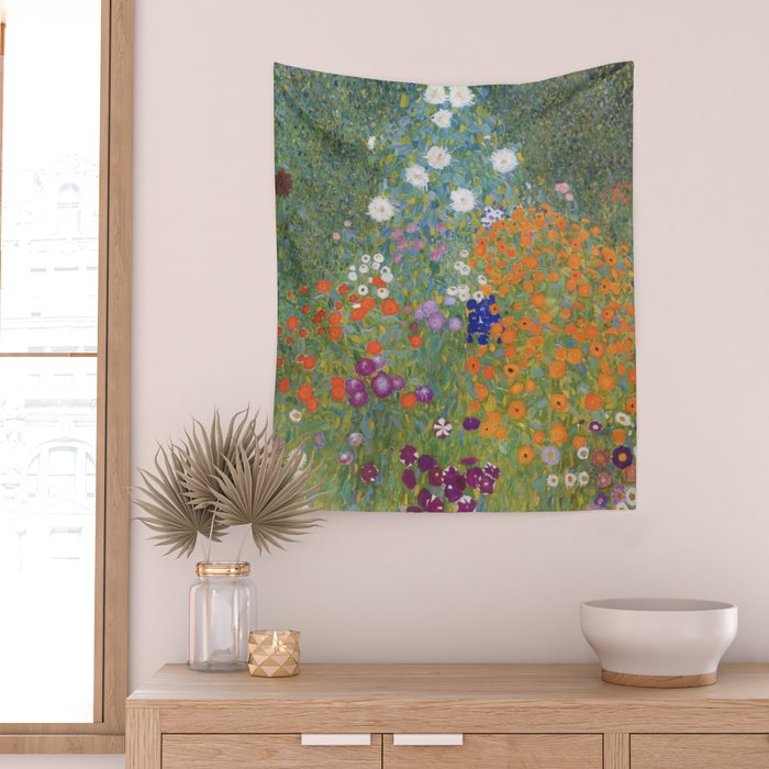 Bauerngarten by Gustav Klimt, 1907 Wall Tapestry Gallery Image 2