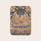 Amitabha Buddha Golden Shambala Thangka Bath Mat Gallery Image 1