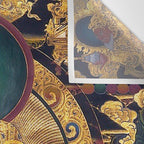 Amitabha Buddha Golden Shambala Thangka Wall Tapestry Gallery Image 3