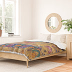 Amitabha Buddha Golden Shambala Thangka Duvet Cover Gallery Image 2