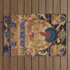 Amitabha Buddha Golden Shambala Thangka Outdoor Rug Gallery Image 1