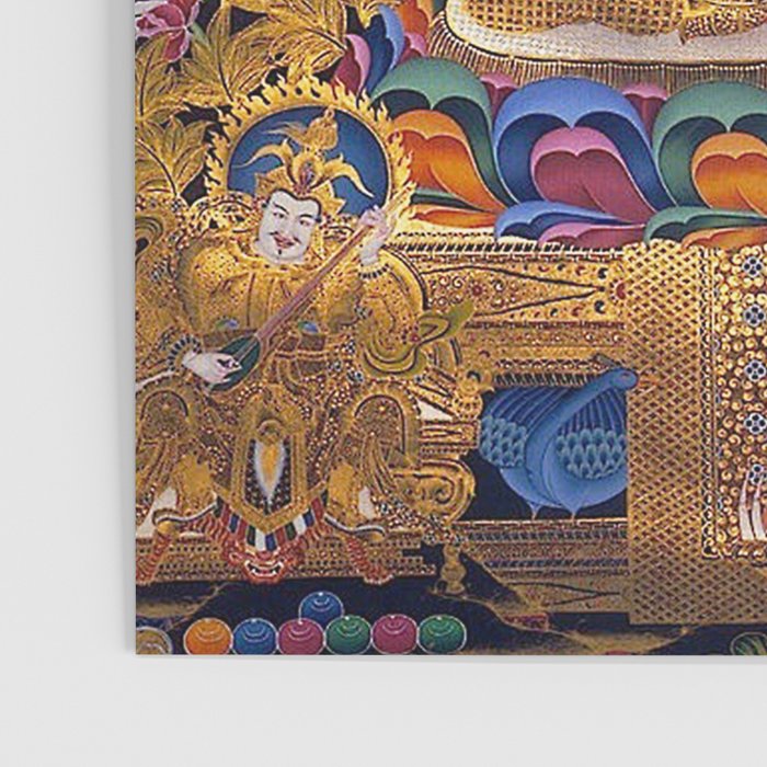 Amitabha Buddha Golden Shambala Thangka Poster Gallery Image 3