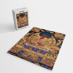 Amitabha Buddha Golden Shambala Thangka Jigsaw Puzzle Gallery Image 2