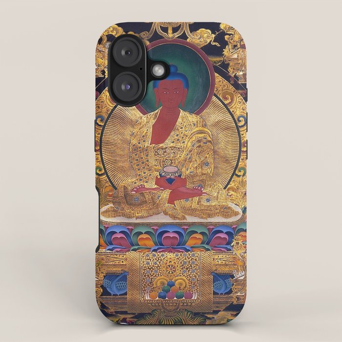 Amitabha Buddha Golden Shambala Thangka iPhone Case Gallery Image 1