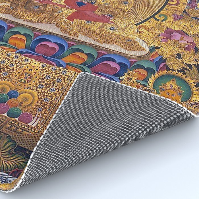 Amitabha Buddha Golden Shambala Thangka Rug Gallery Image 4