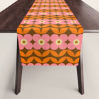 Retro Flower 10B Table Runner Gallery Image 1