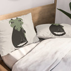 Cat and Plant 14: Monster-a Pillow Sham Gallery Image 2