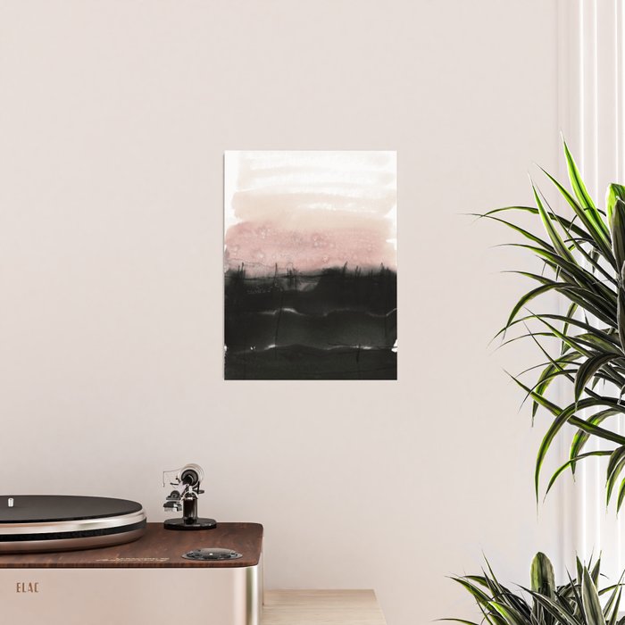 faded pink over black Poster Gallery Image 2