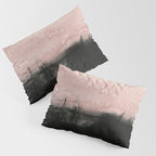 faded pink over black Pillow Sham Gallery Image 3