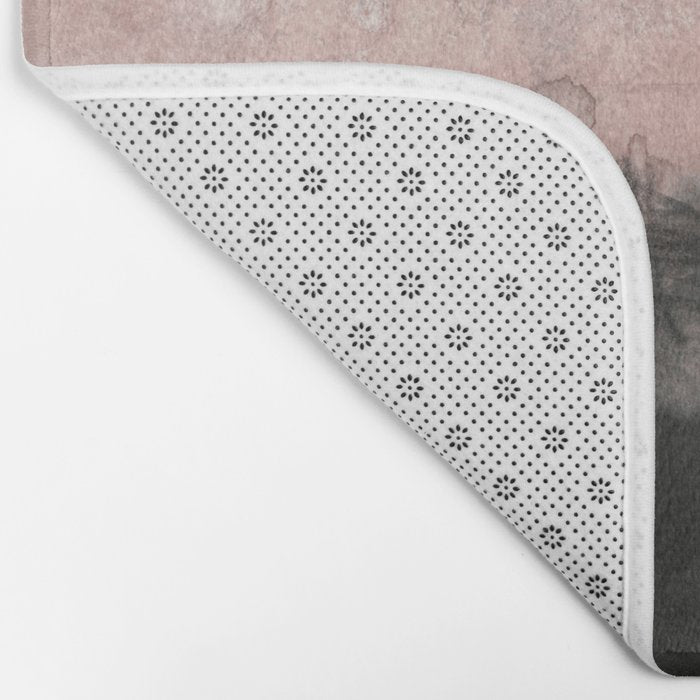 faded pink over black Bath Mat Gallery Image 2