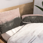 faded pink over black Pillow Sham Gallery Image 2