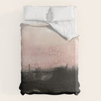 faded pink over black Duvet Cover Gallery Image 6