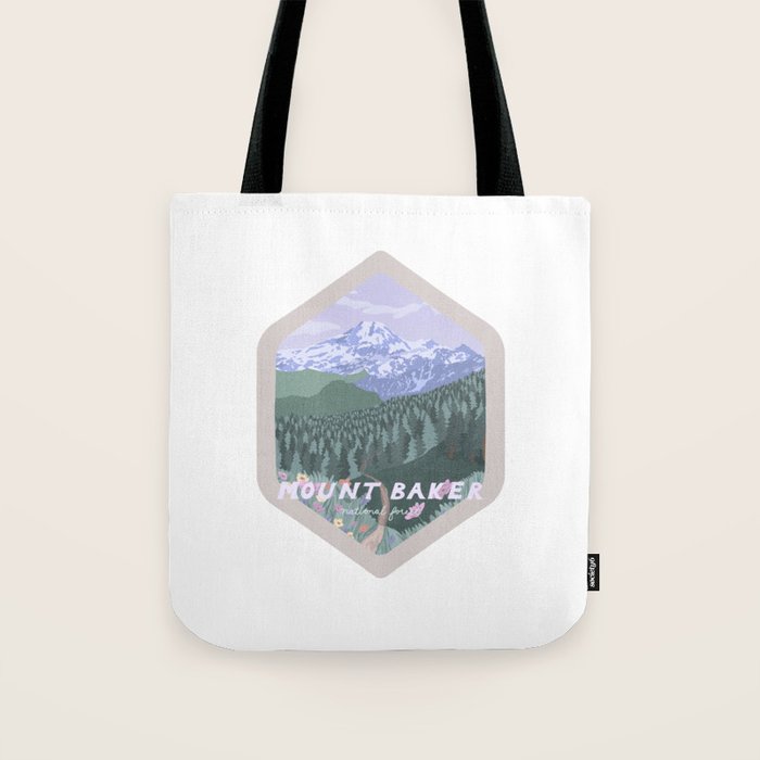 Mount Baker National Forest, Washington State, National Park Tote Bag Gallery Image 1