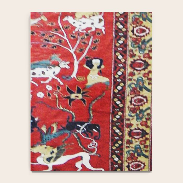 Antique Persian Hunting Rug Notebook Gallery Image 4