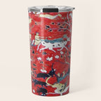 Antique Persian Hunting Rug Travel Mug Gallery Image 1