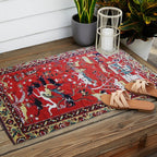 Antique Persian Hunting Rug Outdoor Rug Gallery Image 2