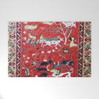 Antique Persian Hunting Rug Welcome Mat Gallery Image 1