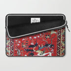 Antique Persian Hunting Rug Laptop Sleeve Gallery Image 2