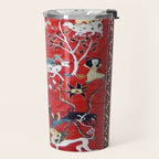 Antique Persian Hunting Rug Travel Mug Gallery Image 2