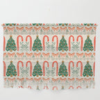 Festive Christmas Elements  Candy Cane  Tree and Bows Holiday Design Wall Hanging Gallery Image 1