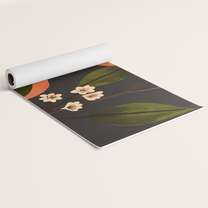 Peaches Botanical Art 1 Yoga Mat Gallery Image 2