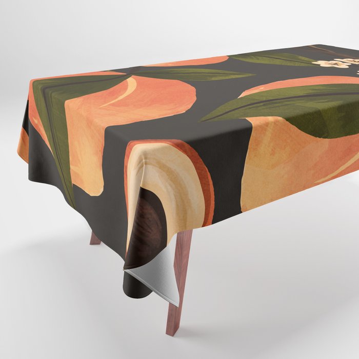Peaches Botanical Art 1 Tablecloth Gallery Image 1