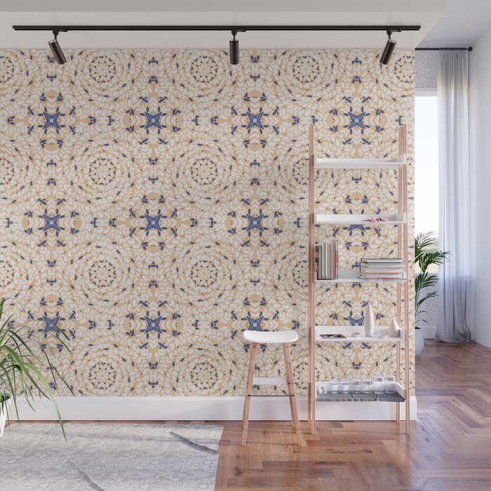 Pink Circular Nature Tiles PB Wall Mural Gallery Image 1