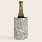 Boho Rainbows in Black and White Wine Chiller Gallery Image 2
