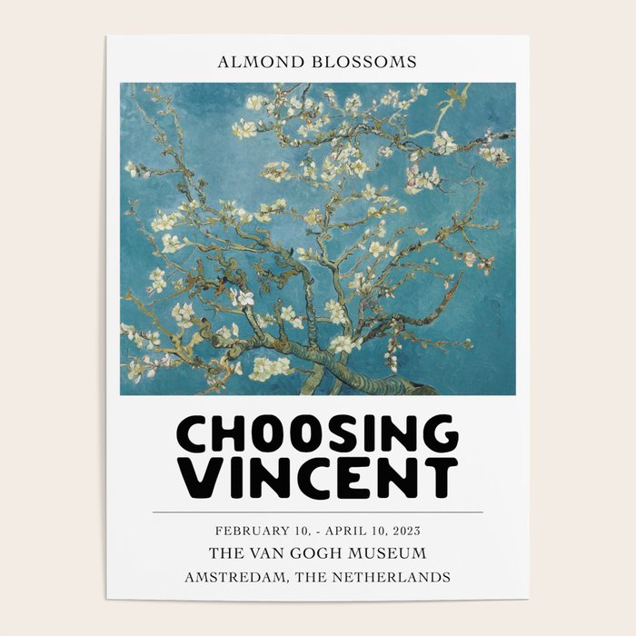 Almond Blossoms by Vincent Van Gogh Poster Gallery Image 1