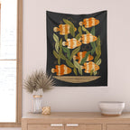 Seven Clownfish Wall Tapestry Gallery Image 2
