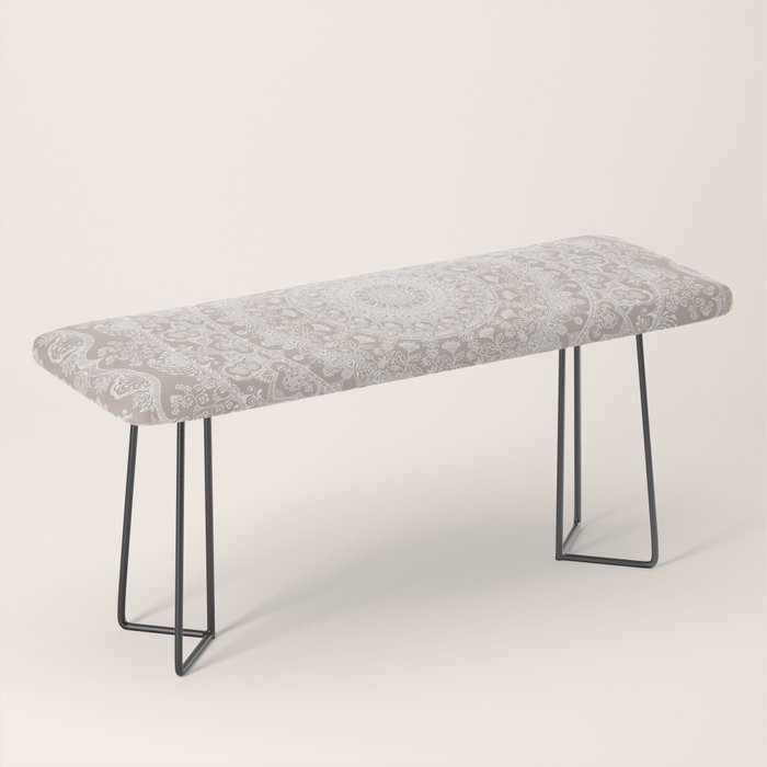Floral dreams mandala taupe Bench Gallery Image 1