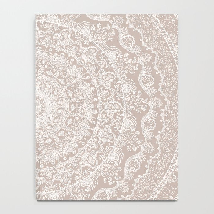 Floral dreams mandala taupe Notebook Gallery Image 4