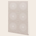 Floral dreams mandala taupe Wallpaper Gallery Image 2