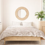Floral dreams mandala taupe Duvet Cover Gallery Image 3