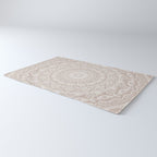 Floral dreams mandala taupe Rug Gallery Image 3