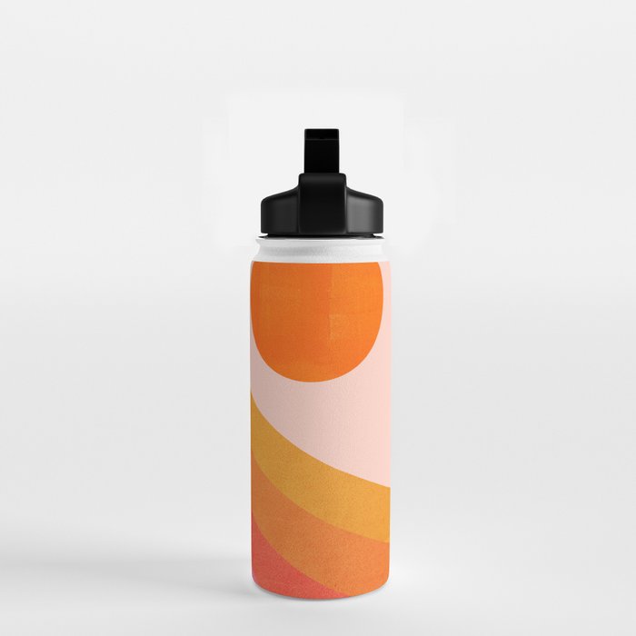 Abstraction_SUNSET_OCEAN_COLOR_POP_ART_Minimalism_009D Water Bottle Gallery Image 2