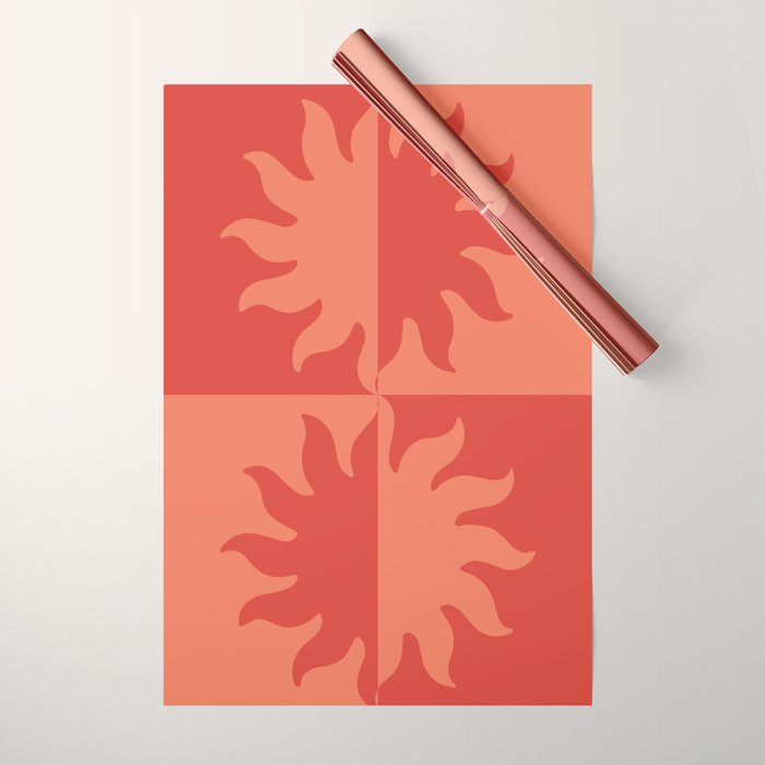 Burning Sun Wrapping Paper Gallery Image 1