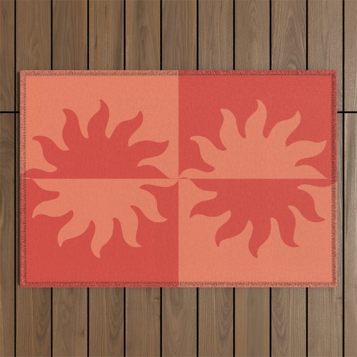 Burning Sun Outdoor Rug Gallery Image 1
