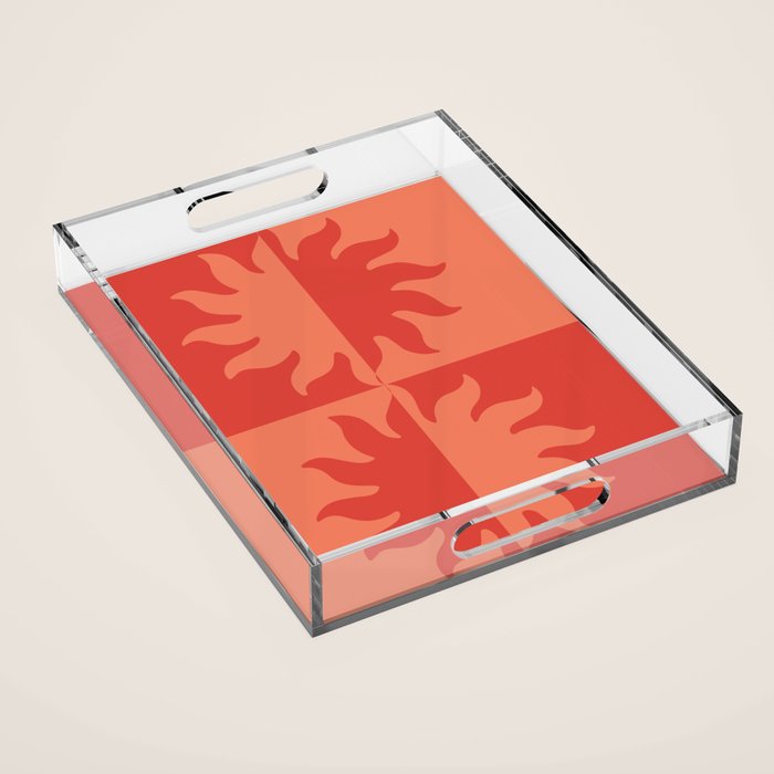 Burning Sun Acrylic Tray Gallery Image 1