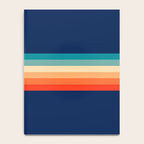 Classic 70s Style Abstract Rainbow Retro Stripes Pixel Drops - Ayako Notebook Gallery Image 4