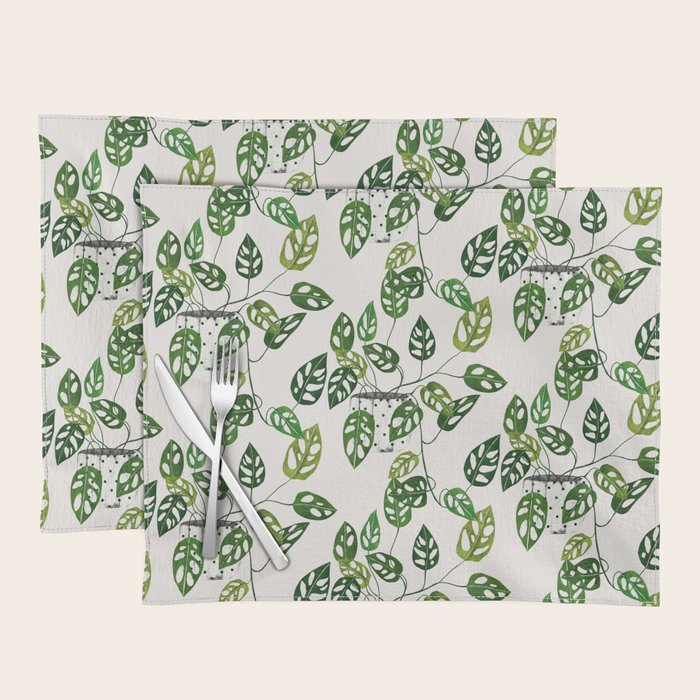 Monstera obliqua interior plant Placemat