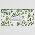 Monstera obliqua interior plant Desk Mat Gallery Image 1